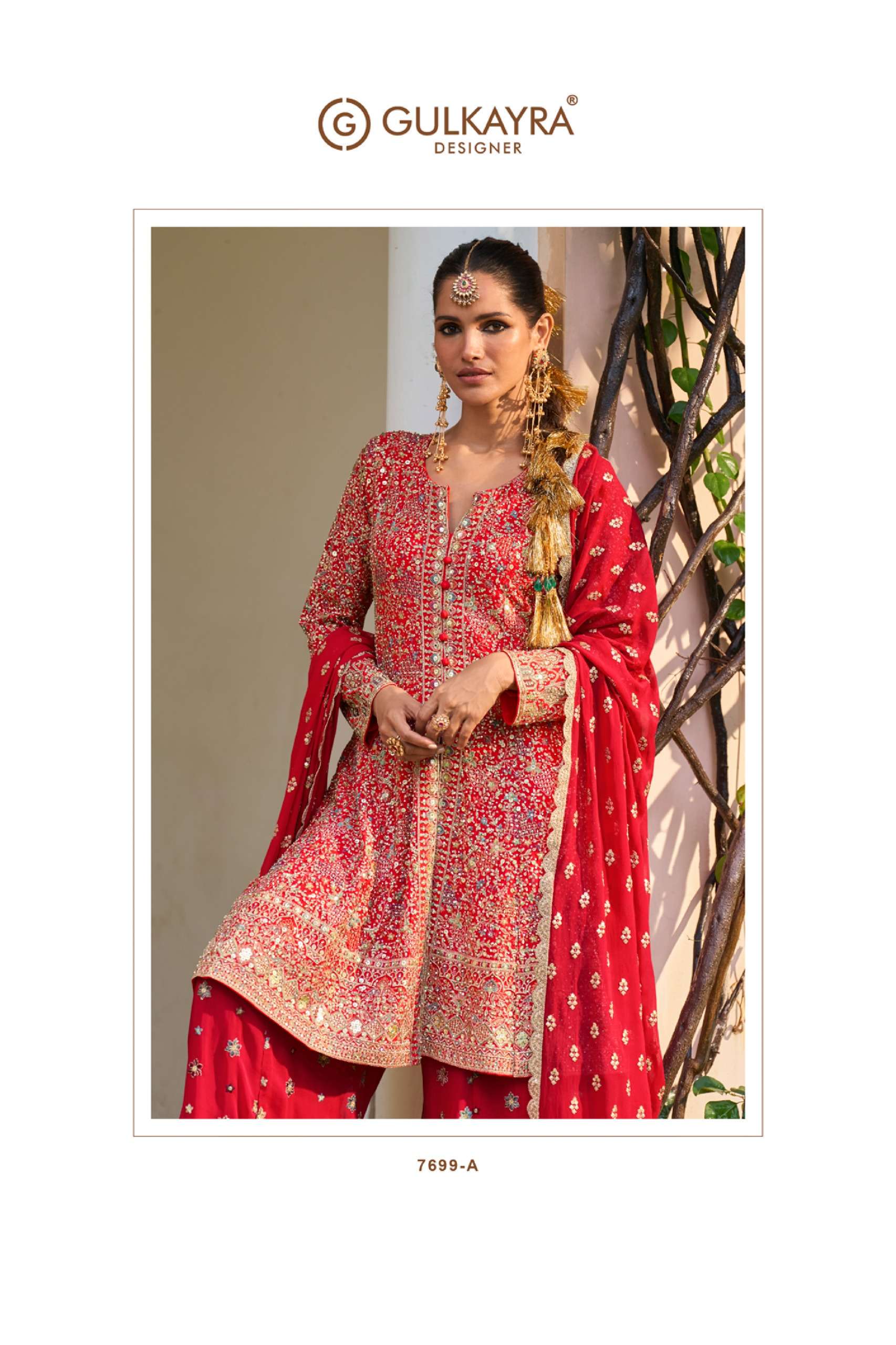 GULKAYRA DESIGNER RAKUL RICH BOUTIQUE GEORGETTE SHARARA SUIT FOR WOMEN WEDDING WEAR SHOP